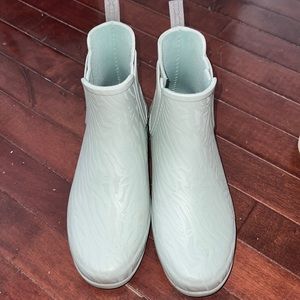 Short Hunter Leopard Print Rain Boot